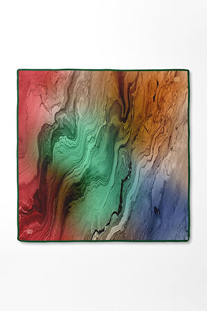 Karmaşık Desen Sura İpek Eşarp-0910