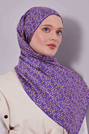 Mini Yazı Detayi Twill İpek Eşarp-0926