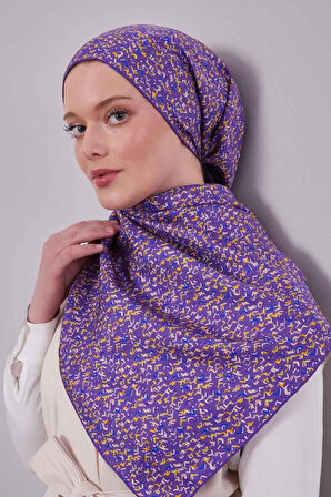 Mini Yazı Detayi Twill İpek Eşarp-0926