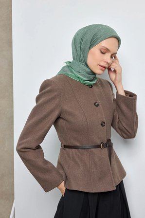 Labirent Desen Lyocell Monare Eşarp - 6424