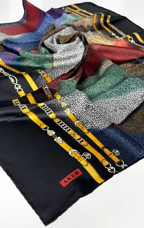 Saf Twill İpek  Eşarp -6592
