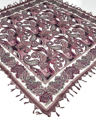 Sökme Boncuklu Lüx CottonTülbent - Yazma- 65801