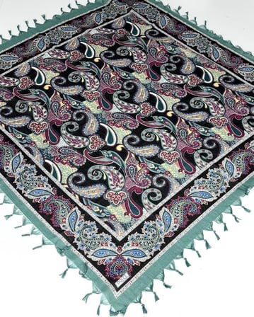 Sökme Boncuklu Lüx CottonTülbent - Yazma- 65802