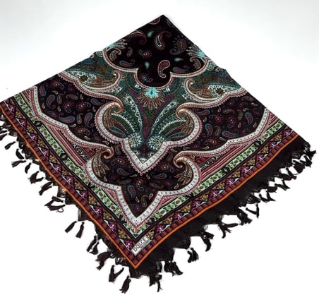 Sökme Boncuklu Lüx CottonTülbent - Yazma- 65803-06