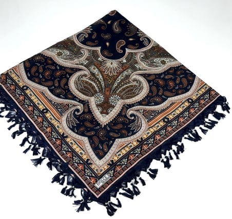 Sökme Boncuklu Lüx CottonTülbent - Yazma- 65803-09