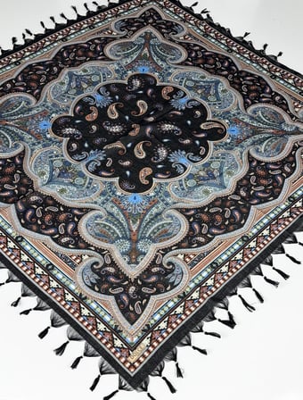 Sökme Boncuklu Lüx CottonTülbent - Yazma- 65803