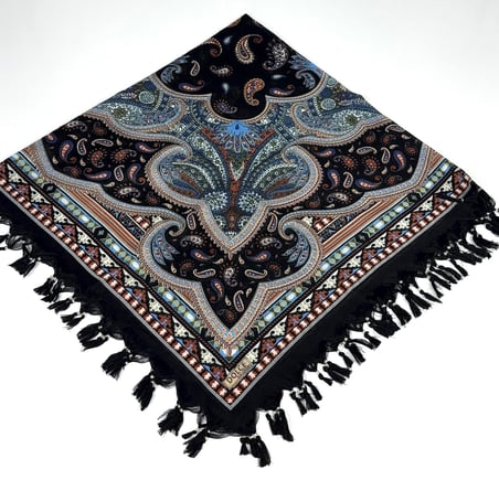 Sökme Boncuklu Lüx CottonTülbent - Yazma- 65803