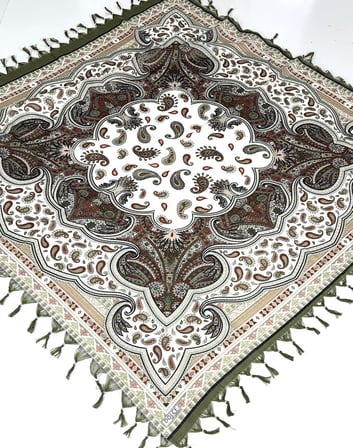Sökme Boncuklu Lüx CottonTülbent - Yazma- 65803