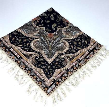 Sökme Boncuklu Lüx CottonTülbent - Yazma- 65804-14