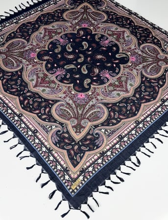 Sökme Boncuklu Lüx CottonTülbent - Yazma- 65804-13