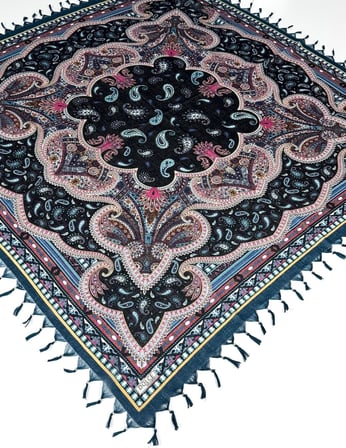 Sökme Boncuklu Lüx CottonTülbent - Yazma- 65804