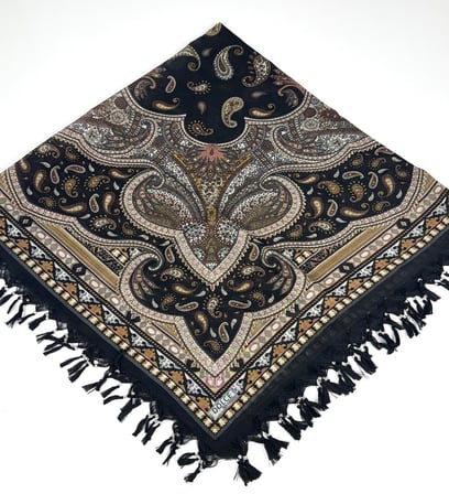 Sökme Boncuklu Lüx CottonTülbent - Yazma- 65804