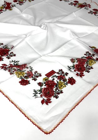 2'li Paket Oyalı % 100 Pamuk Tülbent 6805