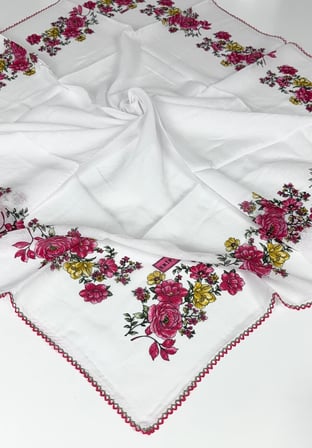 2'li Paket Oyalı % 100 Pamuk Tülbent 6805