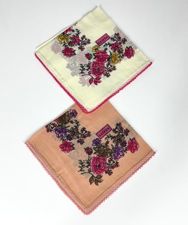 2'li Paket Oyalı % 100 Pamuk Tülbent 6805