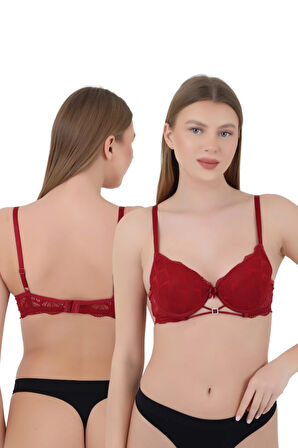 Kadın Sütyen Light B Cup - Balenli Dolgulu Dantelli