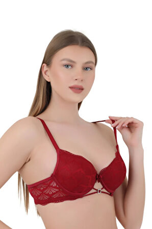 Kadın Sütyen Light B Cup - Balenli Dolgulu Dantelli