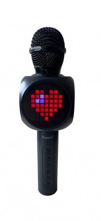 Doppler Tetris Karaoke Mikrofonu Ledli Ses Değiştirme Özellikli Işıklı Yeni