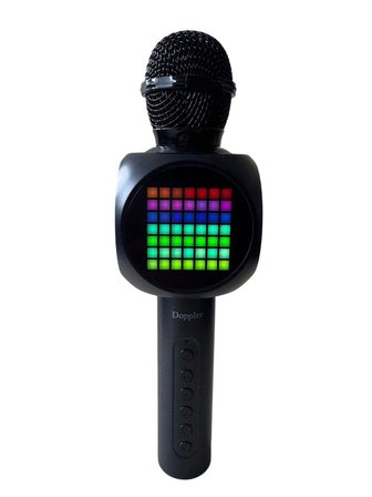 Doppler Tetris Karaoke Mikrofonu Ledli Ses Değiştirme Özellikli Işıklı Yeni