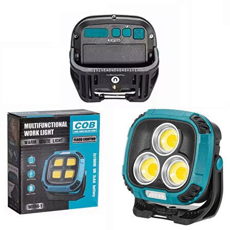 MX-W891 4000K - 7000K - KIRMIZI 3 COB LEDLİ 30 WATT ÇOK FONKSİYONLU ÇALIŞMA LAMBASI (POWERBANK)