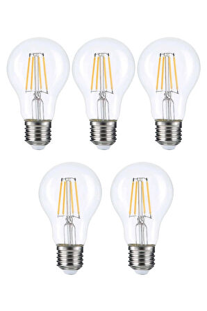 Led Rustik Ampul E27 6w 3000k Gün Işığı 5'li