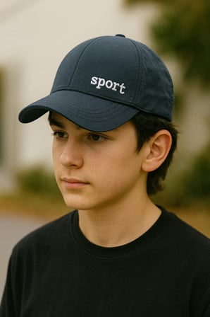 7-12 YAŞ SPORT DESENLİ MİKROSOFT COCUK SAPKA