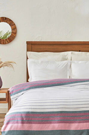 Luis Çift Kişilik Peştamal Pike Fuşya