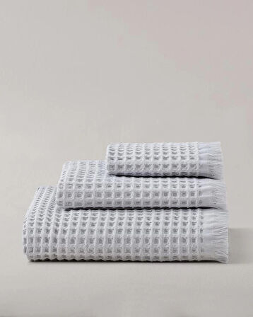 3’lü Gri Pamuklu Havlu Seti – 30x45, 50x90, 80x160 cm – Yumuşak ve Emici