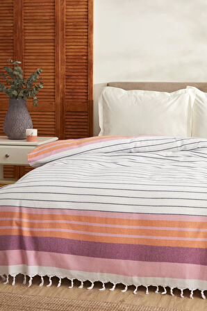 Luis Çift Kişilik Peştemal Pike Turuncu