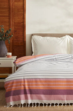 Luis Çift Kişilik Peştemal Pike Turuncu