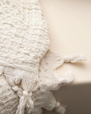 Mulette Tek Kişilik Yatak Örtüsü - Beyaz 160x230 cm