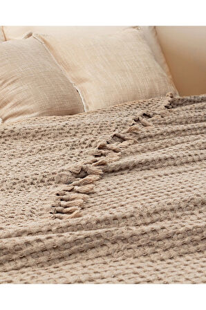 Lodos Home Tek Kişilik Yatak Örtüsü 160x230 cm -Bej
