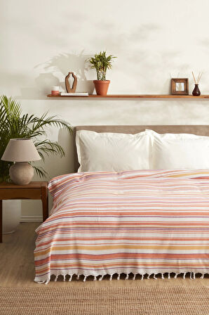 Lodos Home Çift Kişilik Peştemal Pike Orange