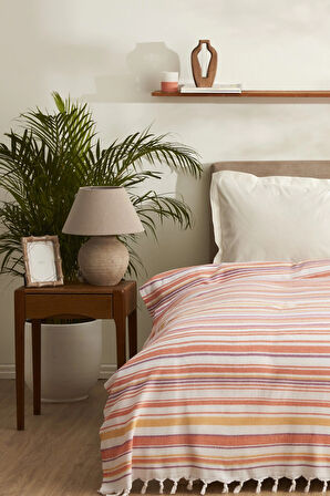 Lodos Home Çift Kişilik Peştemal Pike Orange