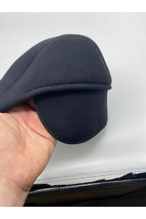 Kulaklı Kaşe Kasket Şapka
