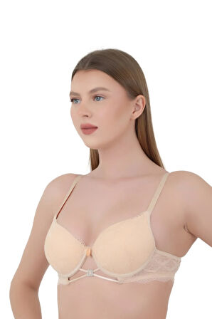 Kadın Sütyen Light B Cup - Balenli Dolgulu Dantelli
