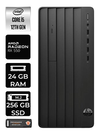 HP PRO TOWER 290 G9 i5 12500 24GB RAM 256GB SSD RX550/4GB FDOS 6D3A5EA MASAÜSTÜ PC & PER4 BELLEK