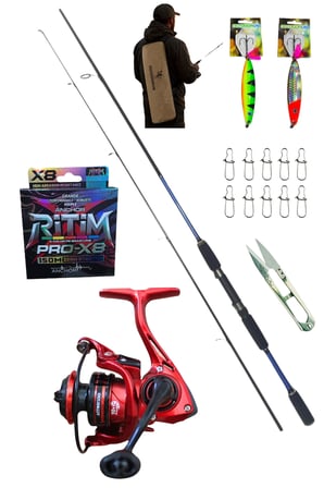 Powerex Prospin 240cm 10-30gr Balza Aston 4000 Metal Kafa Spin Olta Seti