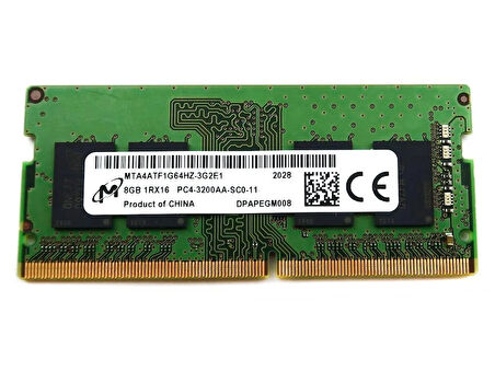 MICRON 8GB DDR4-3200 Notebook Bellek - MTA4ATF1G64HZ-3G2F1