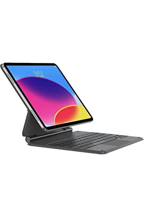 iPad Air 11 4/5/6 Nesil M1/m2/m3 Uyumlu Yesido Kb24 Magic Keyboard Touchpad Işıklı Klavyeli Kılıf