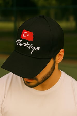 UNİSEX TÜRKİYE YAZILI YAZLIK ŞAPKA