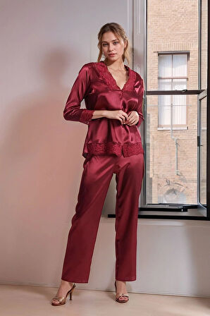 Kadın 6 Parça Gecelik & Sabahlık & Pijama Takımı Hediyelik ve Çeyizlik Set LA.L01.I1.SS011