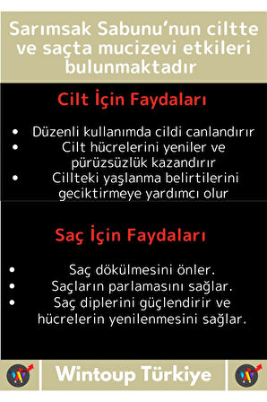 Özel %100 Doğal Bitkisel Güzel Kokulu El Yüz Saç Vücut Cilt Orijinal Sarımsaklı Sabun 120 Gr 10 Adet