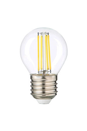 G45 Şeffaf Cam E27 Mini Led Ampul - 6500 Kelvin Beyaz