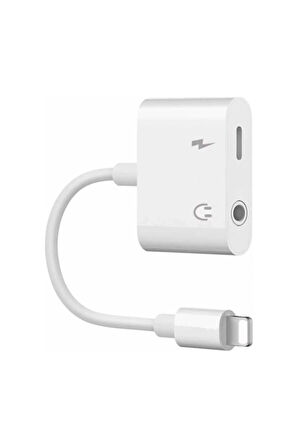 Iphone Ipad Lightning Uyumlu Kulaklık Ve Şarj Çevirici Dönüştürücü Çoğaltıcı Kablo 6 7 8 X Xs Xs 