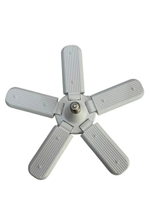 5 Kollu 5+1 Pervane Şeklinde Katlanabilir Açısı Ayarlanabilir 40 Wat Beyaz Led Ampul E-27 Duy