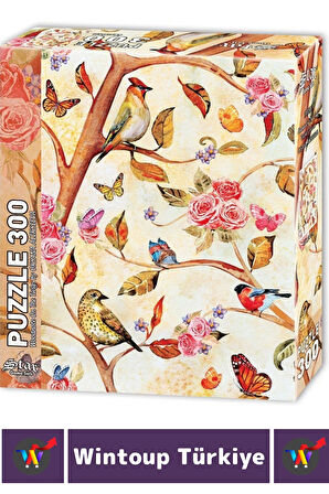 Premium Eğlenceli El Göz Koordinasyon Beceri Geliştirici Çocuk 300 Parça PUZZLE DALDAKİ CIVILTILAR