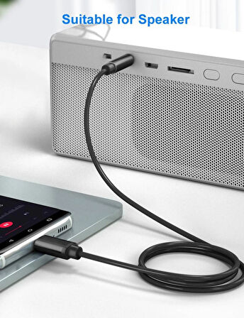Type-c Aux Kablo 1 mt Araç Müzik Ses Dönüştürücü Type c