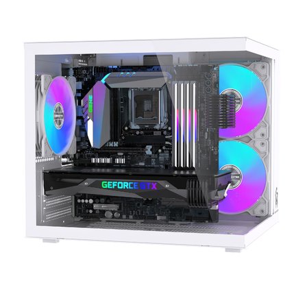 Game Master GM-X1 Beyaz m-ATX Gaming Mini Akvaryum Kasa