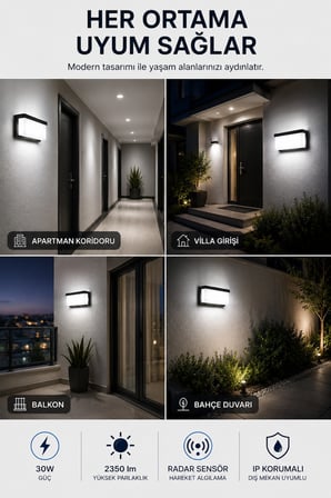 Tezgah Altı LED Aydınlatma Çift Prizli Spotlu Gri Metal Kasa Mutfak Dolap Altı Işık Beyaz LED Anahtarlı